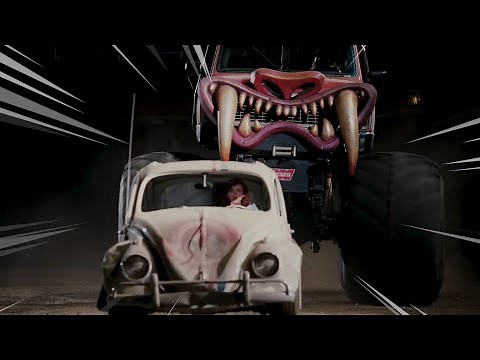 Herbie vs The Monster Truck with Eurobeat instead of Jump (Herbie Fully Loaded)