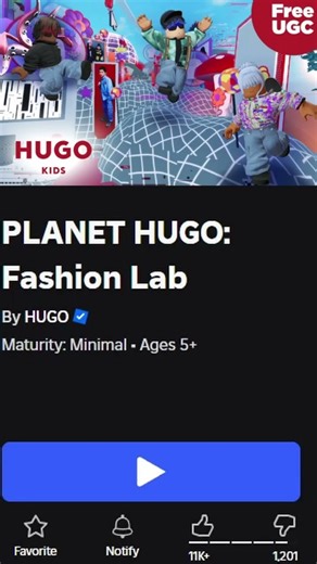 Get a HUGO Pixel Glasses Limited Edition in Roblox