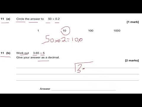 GCSE AQA Maths Foundation Tier May 2020 Paper 1 Non Calculator