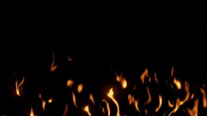 Download Fire visual effect isolated on black for free