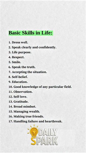 Basic Life Skills Everyone Needs