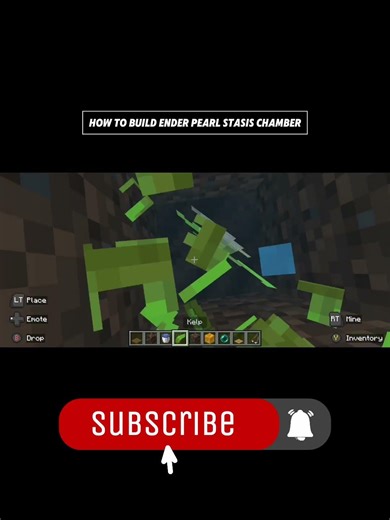 how to build an ender pearl stasis chamber in Minecraft bedrock edition