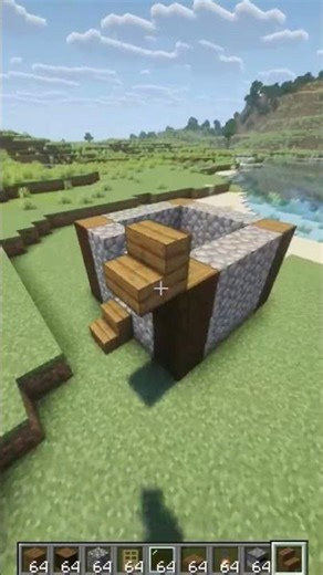 5x5 House in Minecraft #minecraft #minecraftbuilding