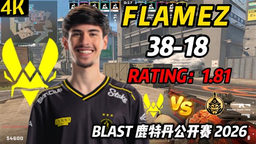 flamez（20-9）小蜜蜂对阵 蒙古 （死亡游乐园 图二） | BLAST 鹿特丹公开赛 2026