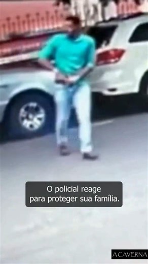 Pai Policial REAGE e Protege a Família de Assalto! #crime #casosreais