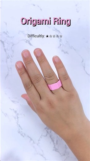 Easy Origami Ring Tutorial | Make a Paper Ring from One Sticky Note