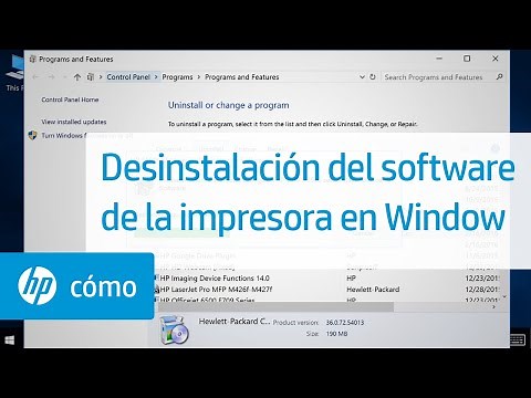 Desinstalación del software de la impresora en Windows | HP Computers | HP Support