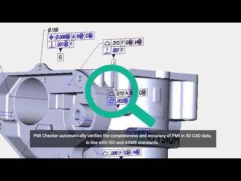 PMI Checker, Verify PMI in 3D CAD for Model-Based Definition | 3D-SUITE | Elysium