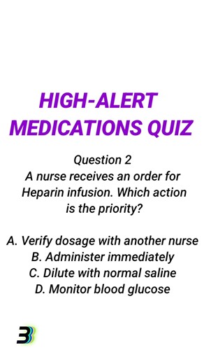 High-Risk Medications💊💊 Quiz/Handle with Care!!