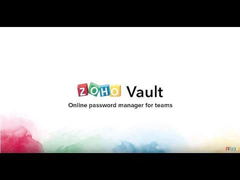 Product Demo - Zoho Vault - Online Password Manager for Teams