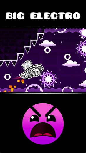 Beating BIG ELECTRO in Geometry Dash #geometrydash #gd #challenge