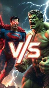 Superman vs Hulk 🔥 Kaun Jeetega? 😱 #superman #hulk
