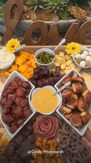 Charcuterie boards are so versatile and perfect for feeding a crowd - even kids and teens love them! I was recently hired to do a board for a flag football celebration 🏈 Have an event coming up in San Diego? I’d love to create a custom board for you! Contact me for pricing! | Cindy Whitmarsh Fitness