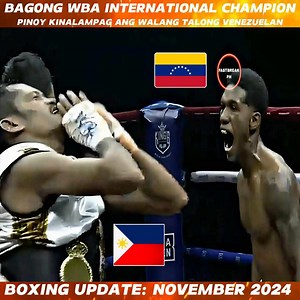 2.3M views · 21K reactions | Latest fight: November 2024 l Pinoy kinalampag ang walang talong Venezuelan. #pinoy #Update #boxing #tagalog | FastBreak PH | Facebook