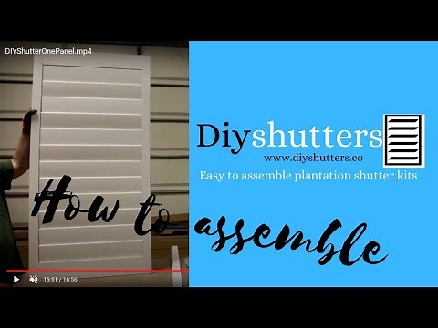 How to assemble, hidden tilt, plantation shutter #DIYshutters.co