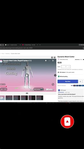 Unity Mesh Cutting Tutorial ⚡ Real-Time Object & Character Slicing (Easy Guide) | #ytshorts