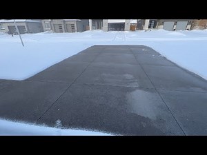Heated Driveway Melting Snow Time Lapse (ICE STORM)