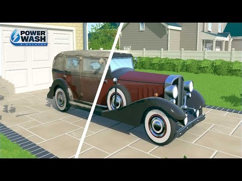 Cleaning the Vintage Car - PowerWash Simulator - Gameplay #10 (No Commentary)
