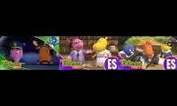Mix of 3 videos from youtube : the backyardigans english & spanish