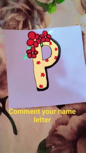 comment your name letter for letter design