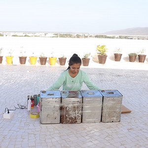 2.9M views · 16K reactions | Homemade sofa making - reuse oil container #hacks #sofa #diy #fun #decoration | Hetal's Art | Facebook