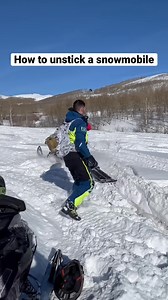 13K views · 53 reactions | STUCK?! ❄️ Do THIS. #Snowmobile #WinterFun #DIY #SnowmobileLife #Stuck | Snowmobile | Facebook