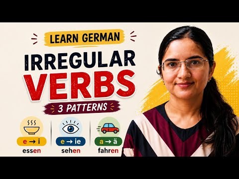 German Irregular Verbs |Verb conjugation Explained (A1)