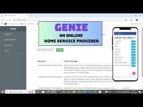 GENIE | Home Service Provider | Final Year Android Project With Source Code and Report