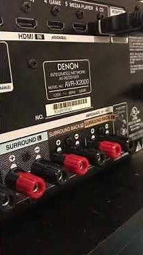 Denon AVR-X2000 Speaker Output Test