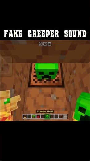 Minecraft Fake Creeper Sound!🤯 #shorts