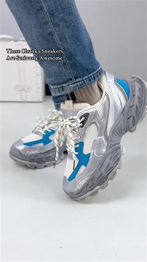 These Chunky Sneakers Are Seriously Awesome 👍 #menfashion #menshoes #sneakers #trendyshoes #sportsshoes #walkingshoes #chunkyshoes #casualshoes #spotlightfinds #tiktokshop #tiktokshopfinds #tiktokmademebuyit