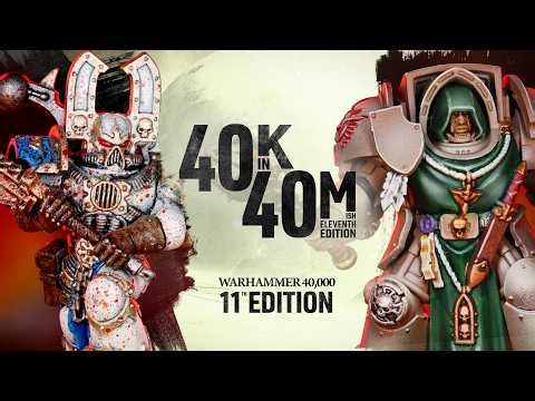 World Eaters battle Dark Angels! Warhammer 11th Edition in 40 minutes