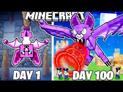 I Survived 100 Days as THE BAT in Minecraft!