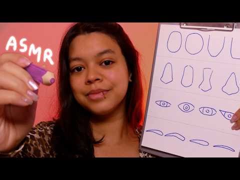 Je te dessine un nouveau visage ✏️ | ASMR FR (choix, layered sounds..)