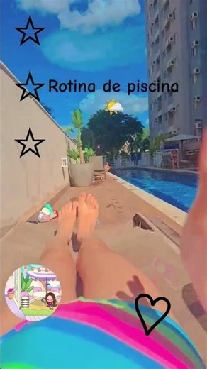 rotina de piscina 🌤🥳🎧