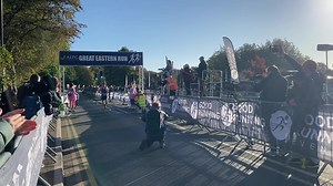 Thomas Preston runs over the winning line, young winner of the Anna’s Hope 5k at Prterborough today… #Peterborough #WeLovePeterborough #annashope5k #Winner | We Love Peterborough