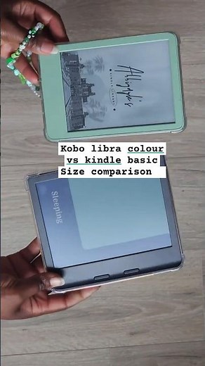 Kindle Basic or Kobo Libra Colour | size comparison