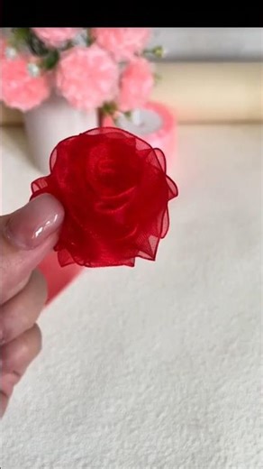 Easy Rose Making Tutorial | DIY Fabric Rose Craft | Short Video