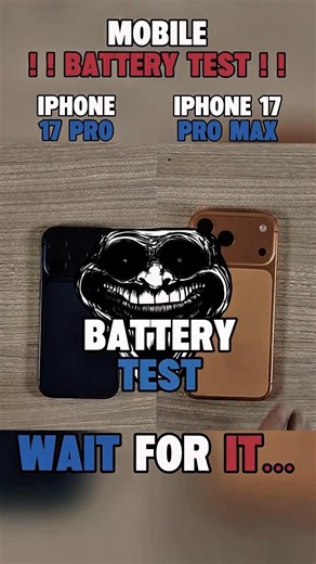 🔋IPHONE 17 PRO VS IPHONE 17 PRO MAX BATTERY TEST!🔋