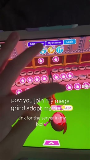 My mega grind adopt me server! Link in bio! #adoptme #adoptmetrading #roblox #adoptmeroblox