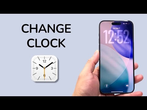 How To Change Clock Widget On iPhone Lock Screen