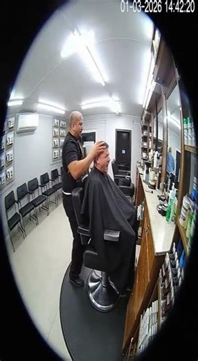 Barber Uses Sledgehammer to Shape Haircut While Shop Evacuates