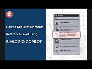 How to set reference levels for Revit duct elements using BIMLOGIQ Copilot