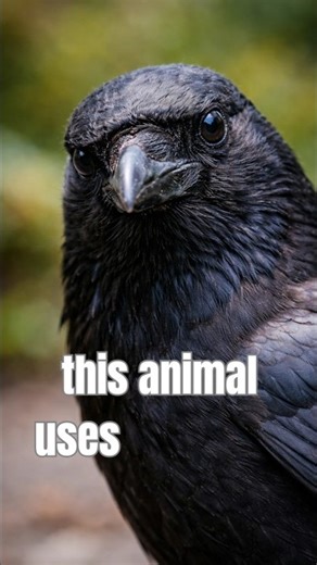this animal uses tools like humans 🐦‍⬛