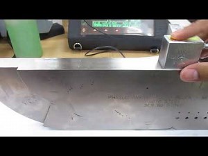 Ultrasonic Testing Sensitivity Check With PAUT Block