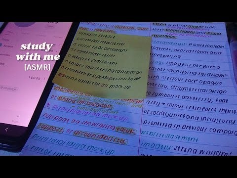 [ASMR] STUDY WITH ME // background noise / ambient sounds / aesthetic notes