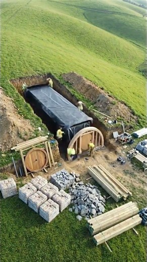Burying a Shipping Container to Build a Secret Underground Home 🚜🧱