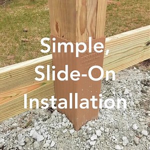Choose PP ONLY if you want Decay Protection that’s Simple, Affordable, Attractive, Effective, DIY Friendly, “In-Ground” Strength... I could continue. GROUND-CONTACT introduces DECAY-FUNGI SEPARATE WOOD from GROUND-CONTACT! It’s THAT simple... & everyone likes simple! EVERYONE knows that direct soil-to-wood contact is NOT the ideal condition for longevity as the soil introduces a plethora of decay fungi/bacteria. When in concrete, atmospheric microorganisms attack the post at the grade line. PP s