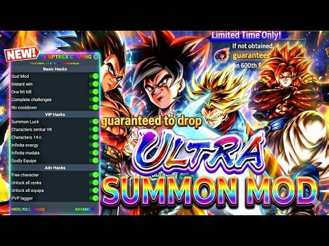 Dragon Ball Legends ULTRA SUMMON MOD V6.22.0 🤩 / Guaranteed Ultra Characters / VIP MOD MENU