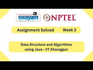 Data Structure And Algorithms Using Java Week 3 || NPTEL ANSWERS | My Swayam | #nptel2026 #myswayam